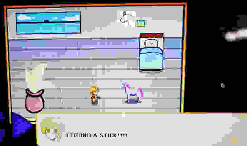 A screenshot from The Hole Story