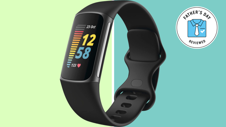 A Fitbit in black