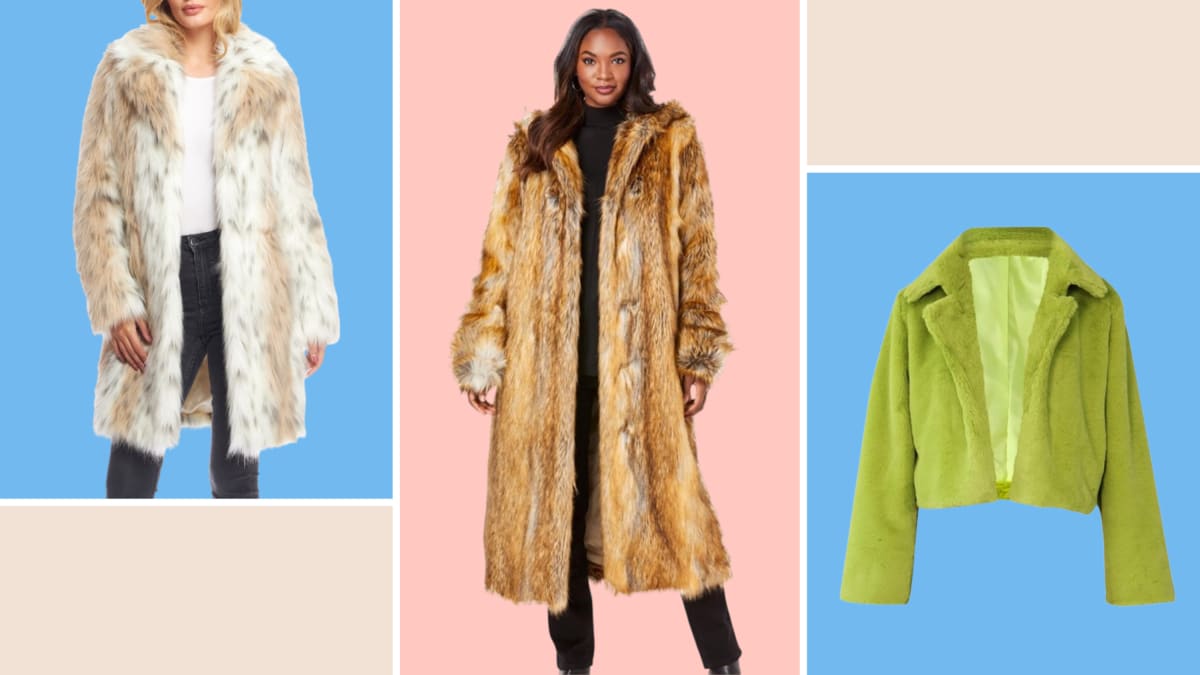 Unique Bargains Women's Faux Fur Fluffy Coat Collar Winter Cropped