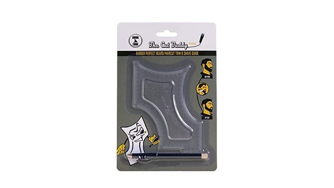 A Cut Buddy template for beard trimming and hair cuts.