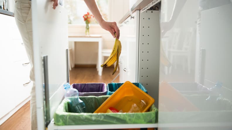 Create a designated recycling space that’s convenient yet out of the way.