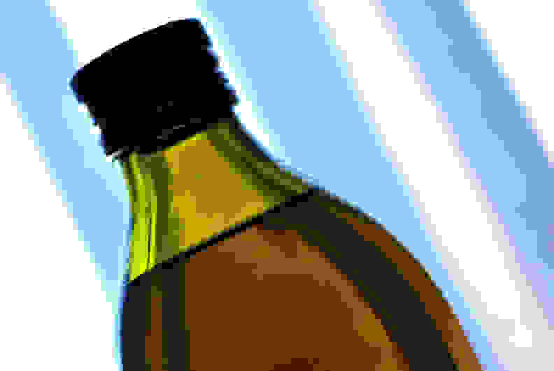 bottle of olive oil