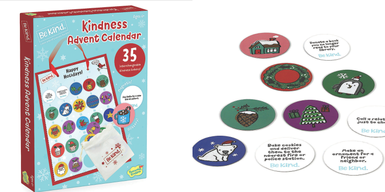 The Be Kind advent calendar is full of good deeds.