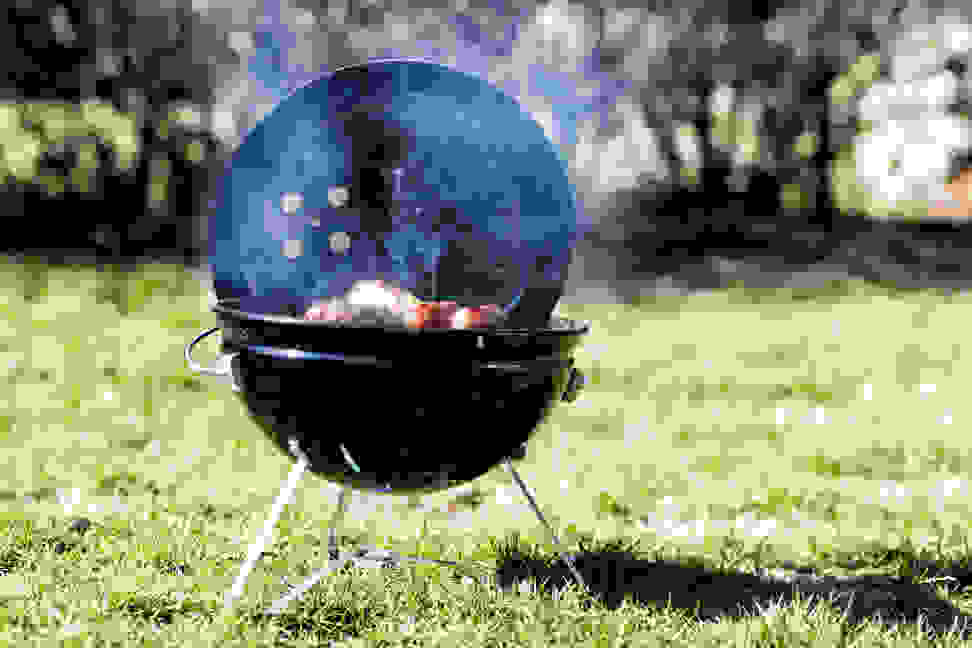 A classic Weber kettle grill