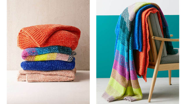 Urban Outfitters Chenille Blanket