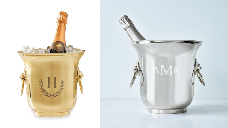 Best engagement gifts: Monogrammed ice bucket