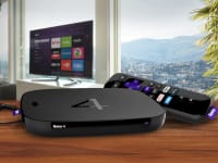 The Roku 4 and its remote