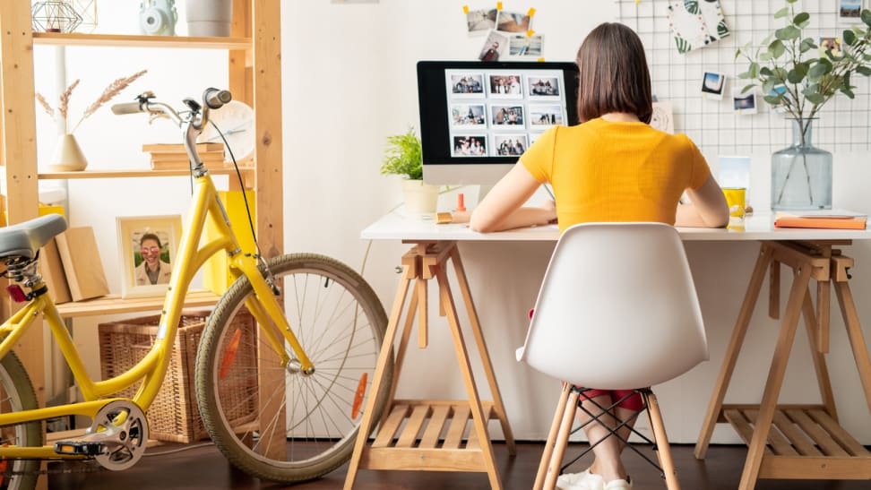 Woman at a desk