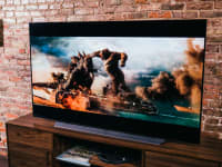 The LG C1 OLED displaying 4K/HDR content in a living room setting