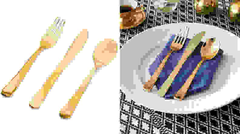 EVERPRIDE Gold Plastic Utensils