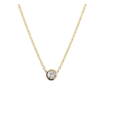 Product image of Bezel Lab Grown Diamond Necklace 0.5 ct