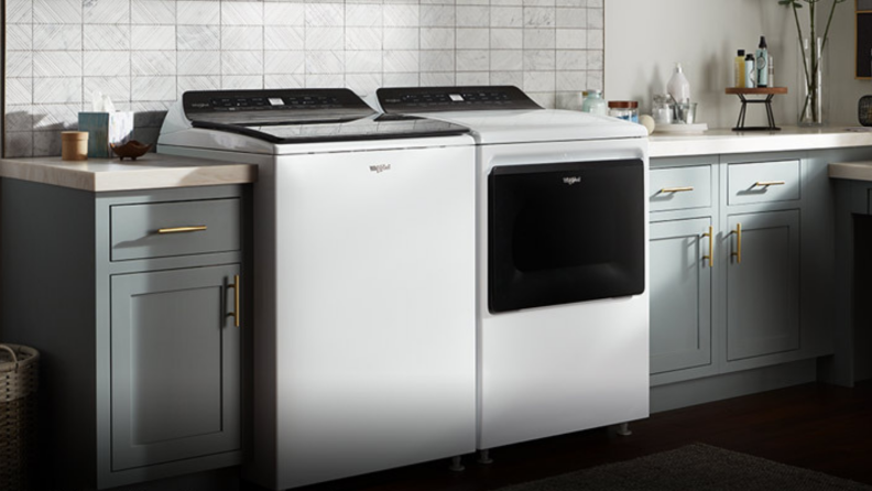 kitchen with white appliances