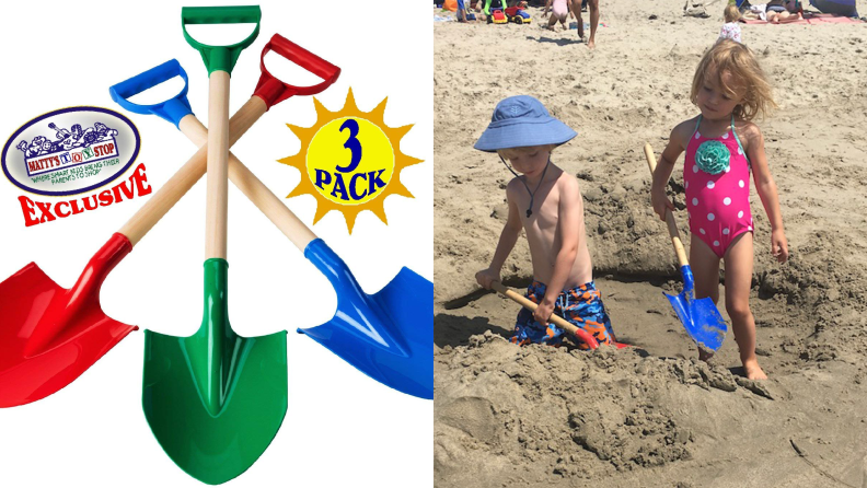 kids digging in sand