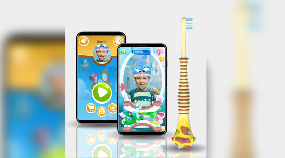 Make toothbrush time less of a struggle with this AR game for kids