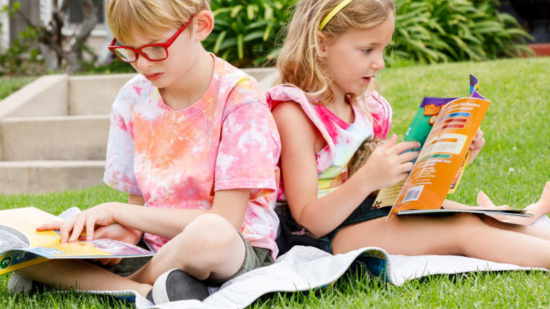 The tie-dye shirts they made are their favorite items of clothing.