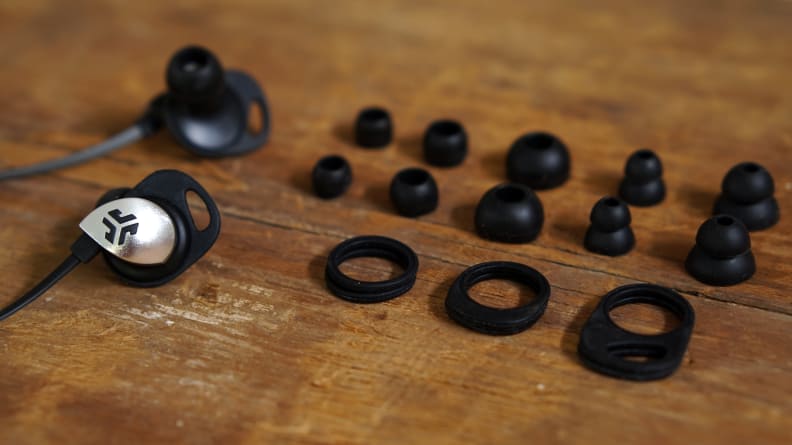 The Epics come with plenty of spare tips and fins of different sizes, so finding the perfect fit should be a cinch.