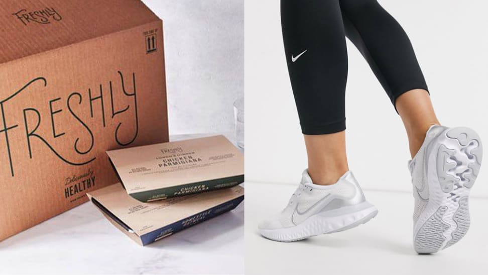 Freshly meal kit and Nike sneakers
