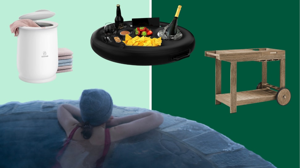 Diy outdoor towel deals warmer for hot tub