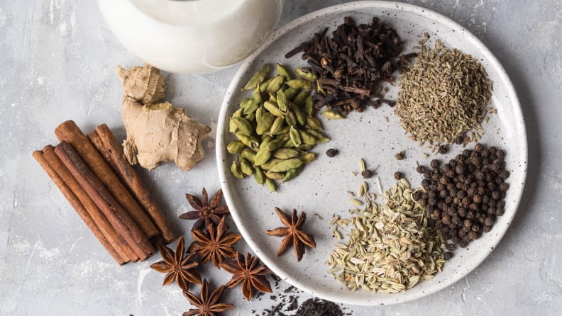 You can add cardamom your beverages, alongside cinnamon, nutmeg, ginger, and clover.