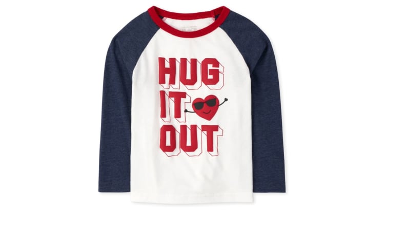 A raglan baseball T that says