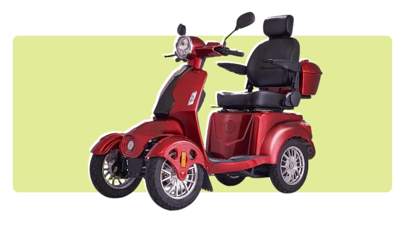 Shoprider ECHO 3-Wheel Mobility Scooter, Red