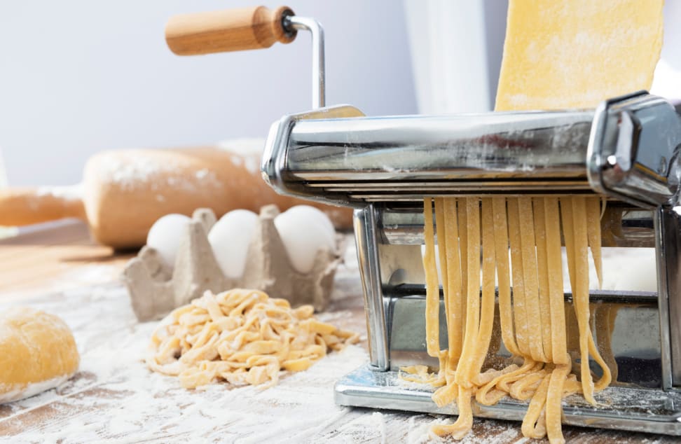Stainless Steel Fresh Pasta Maker Roller Machine for Spaghetti Noodle Fettuccine