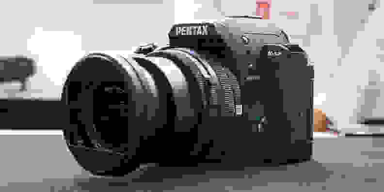 A profile shot of the Pentax K-S2