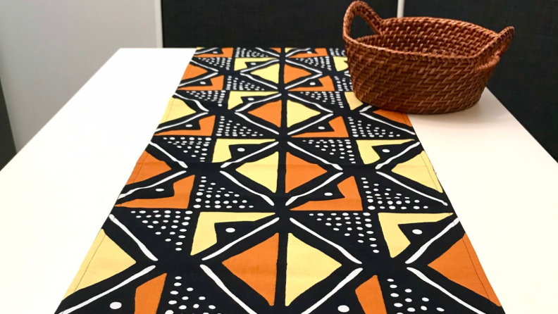 Table runner with African-inspired design