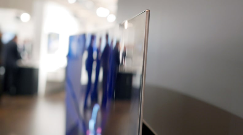 Side view of Panasonic OLED CZ950