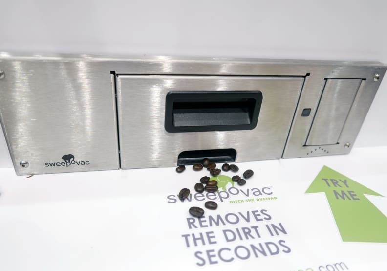 Sweepovac Vacuuming Up Coffee Beans
