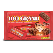 Product image of 100 Grand Fun Size Wrapped Candy Bars
