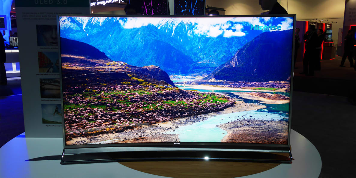The Hisense H10 on display at CES 2016