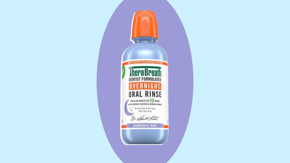Ready for a nightcap? Try TheraBreath's overnight rinse for fresh breath in the morning
