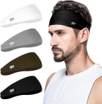 Product image of Poshei Mens 4 Pack Sports Head bands 