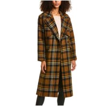 Product image of AllSaints Bree Check Wool-Blend Coat