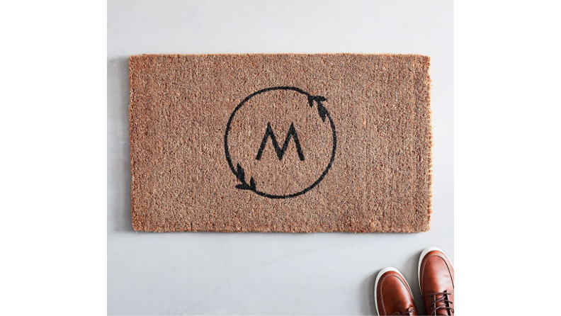 Best engagement gifts: Monogrammed doormat