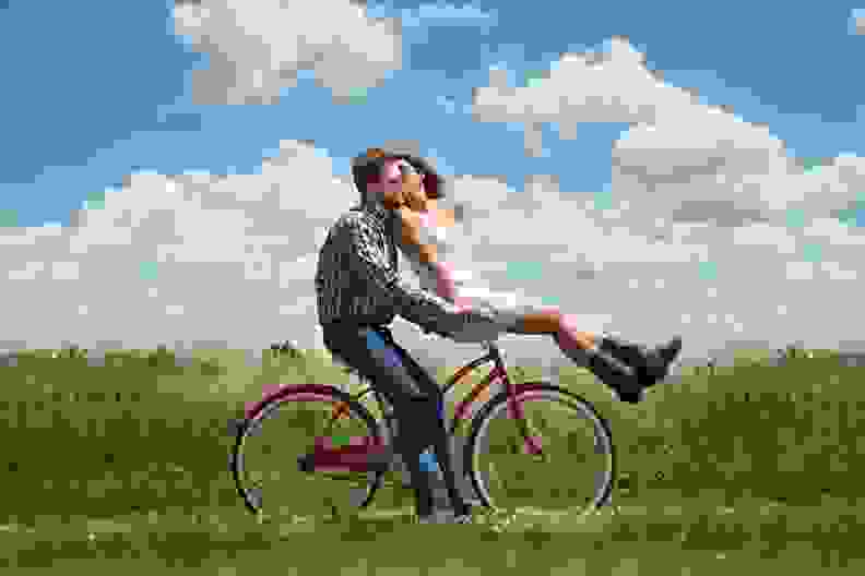 Couple on bike