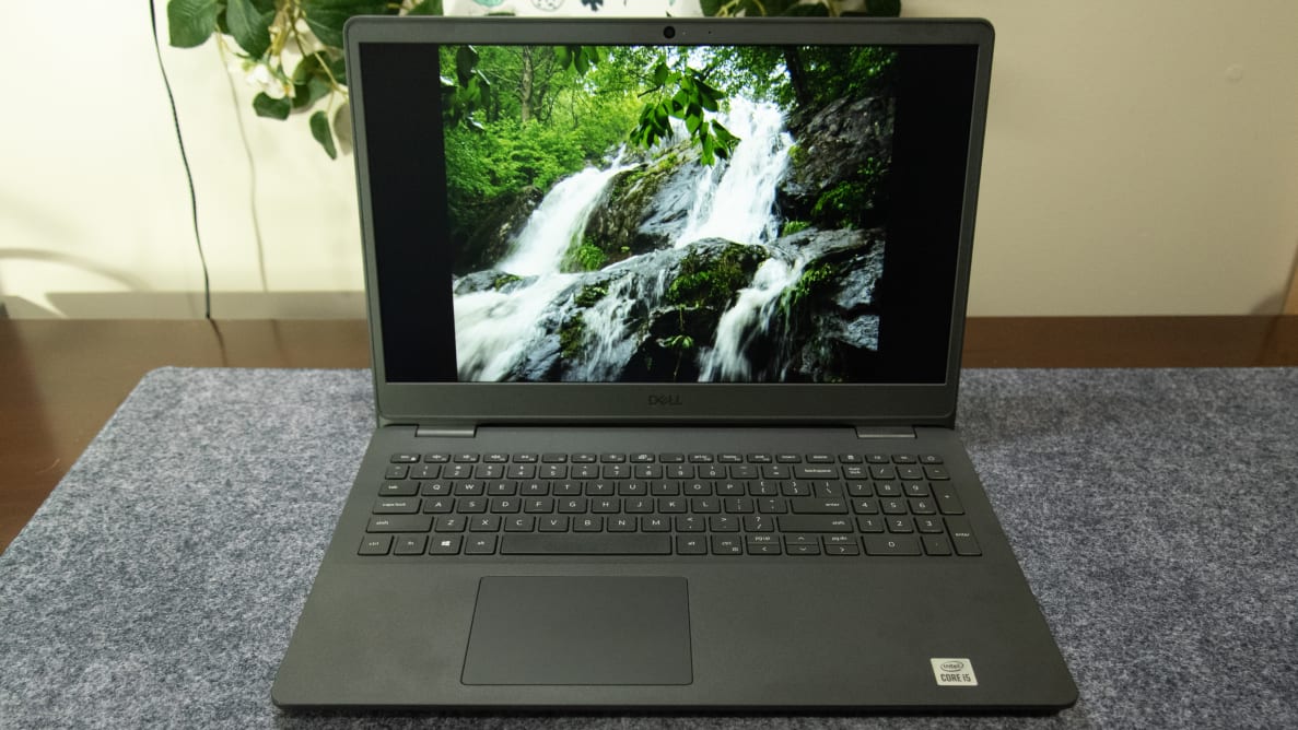An open laptop with a picture displayed on the screen
