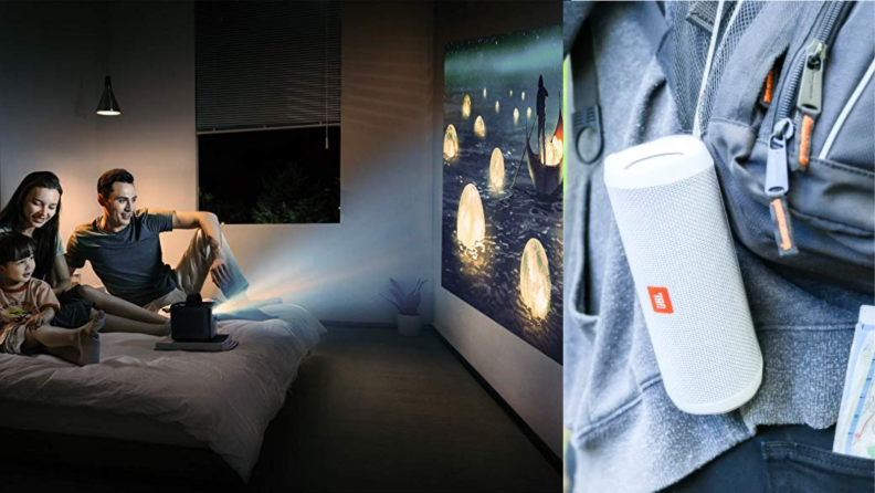 Portable JBL speaker projector