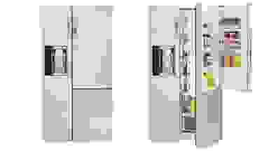The LG LSXS26366S has contemporary style and convenient door-in-door design.