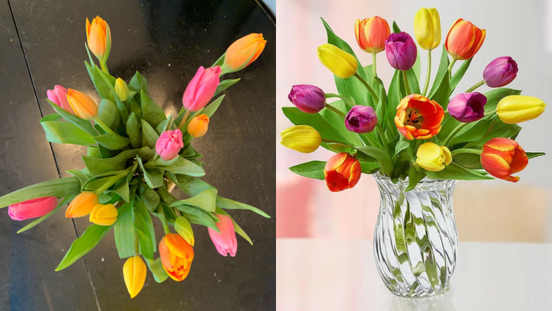 Two tulip bouquets