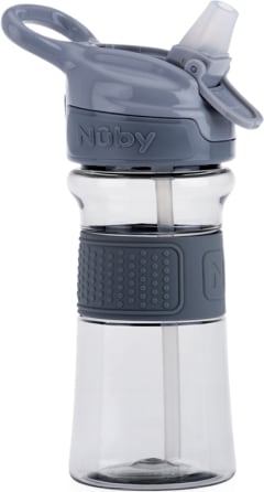 Nuby Thirsty Kids Water Canteen, 12 Ounces, 18+ Months
