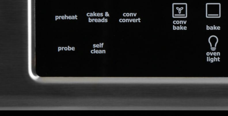 Self clean option on control panel