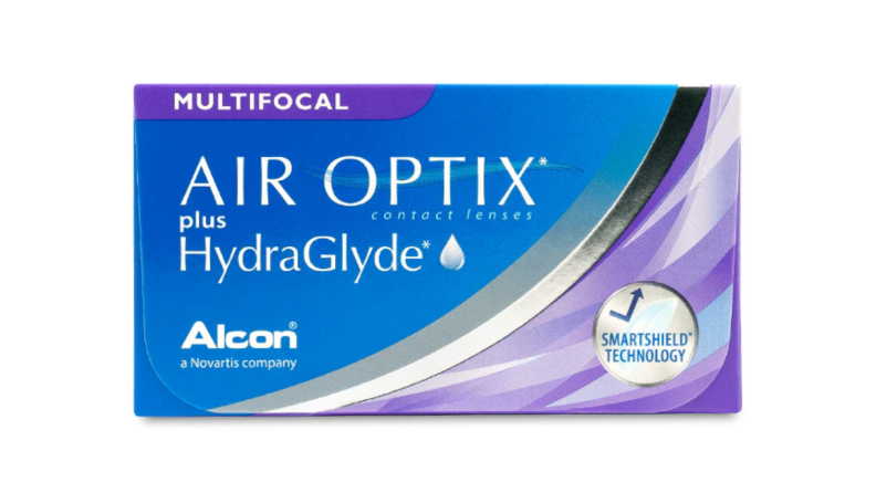An image of a box of Air Optix contacts.