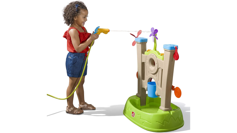 Kids will love using their water blaster to aim at the various targets on the Water Park Arcade.