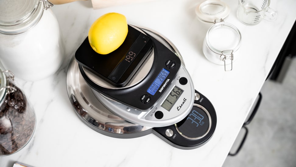 Slimmer Stainless Digital Kitchen Scale  Polder Products UK -  life.style.solutions