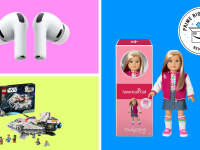 Popular gifts across ages, from LEGO and American Girl to Apple AirPods Pro, ideal for early holiday shopping.