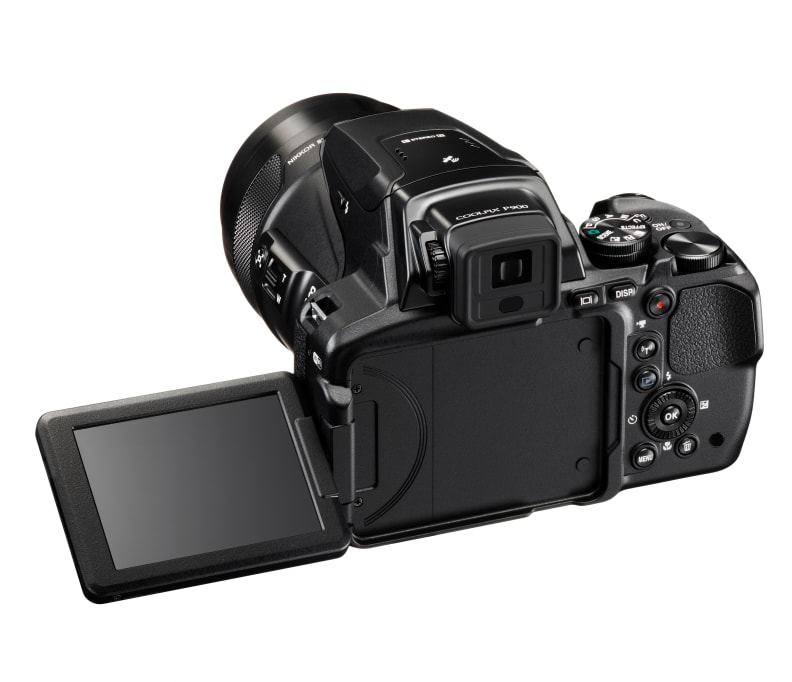 The P900 has a full swivel screen, making it more video friendly.