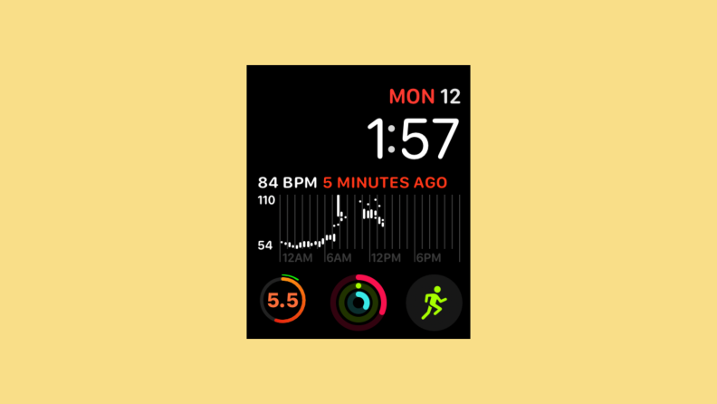 Screenshot of fitness screen