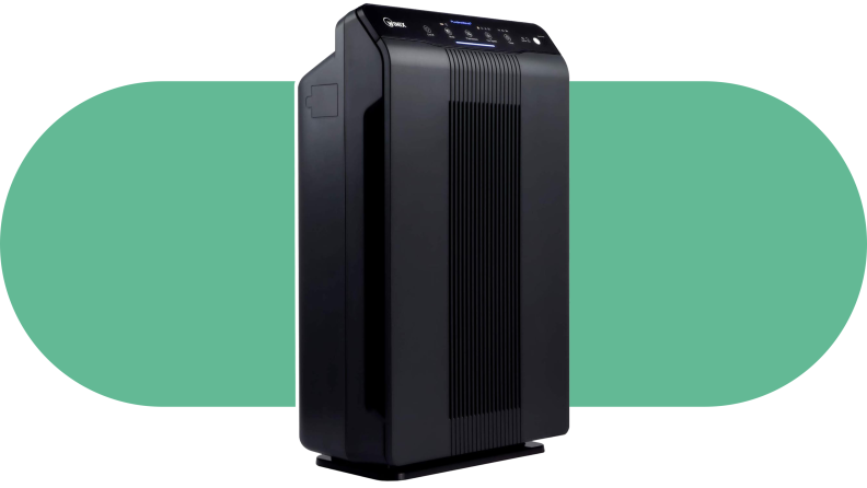 Product shot of the black 5500-2 Air Purifier.